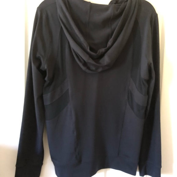 Anne Klein Sport Navy Hooded Casual Jacket M, NWT - Picture 5 of 6